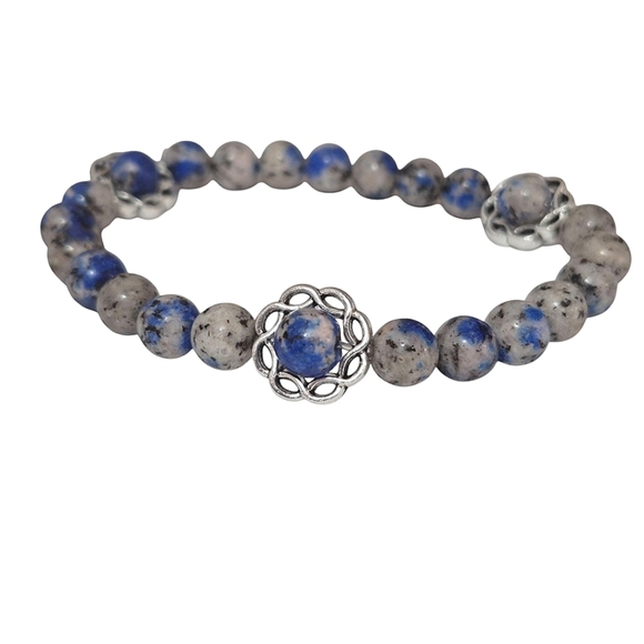 Handcrafted Himalayan K2 Granite Bead Bracelet - Picture 2 of 4